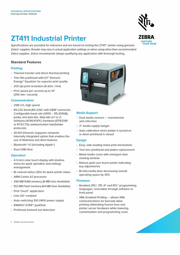 Industrial Barcode Printer, Max. Print Width: 4 Inch