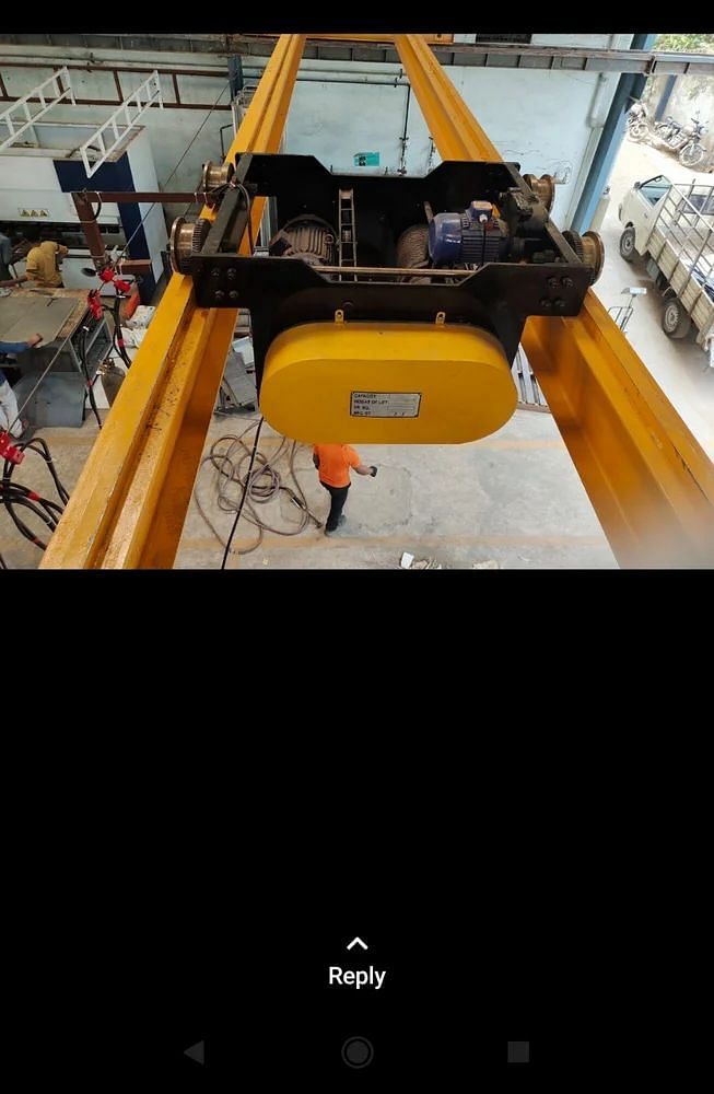 Industrial Electric Wire Rope Hoist, 415 V 3 Phase, Capacity: 1-3 ton