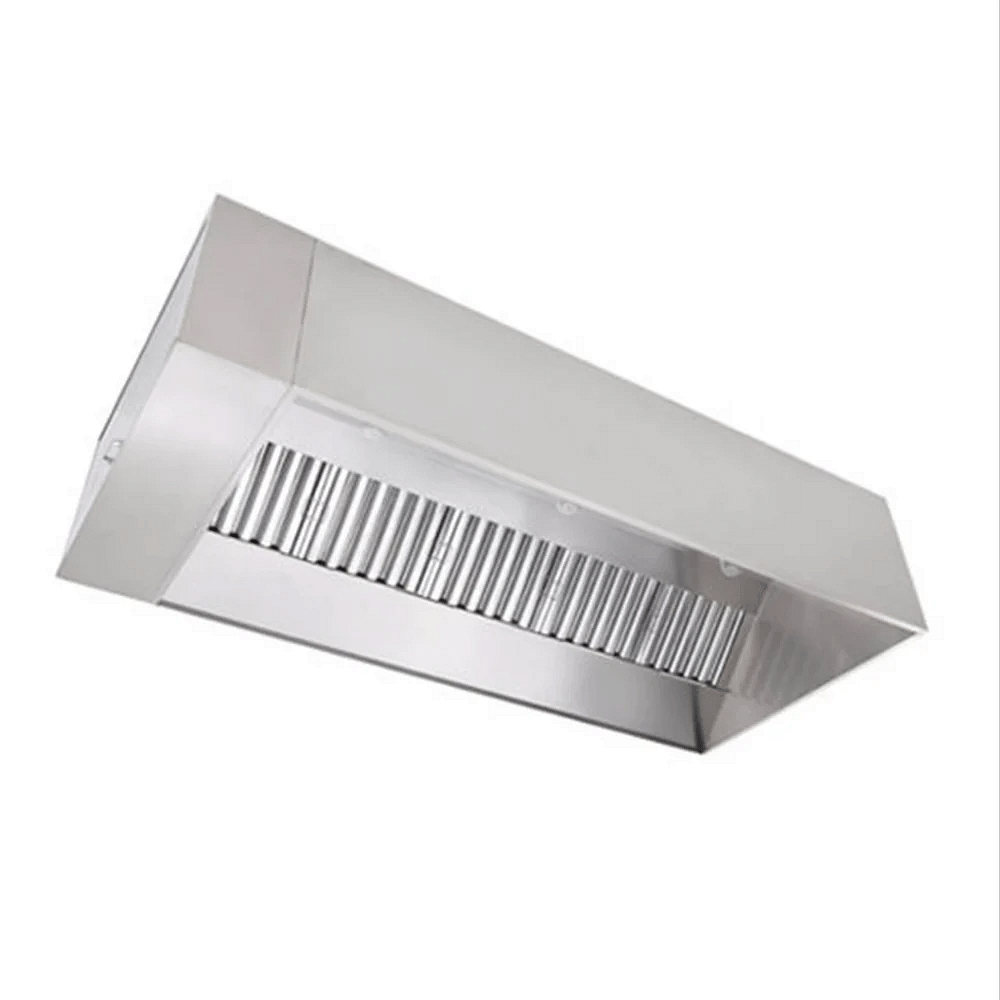 Industrial Exhaust Hood, Finish: Chrome Finish, Size: 72x36x20 Inch