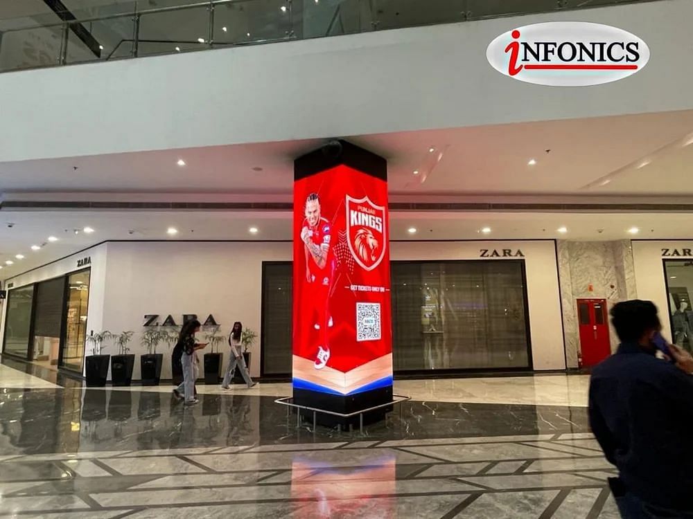 INFONICS Square Pillar LED DISPLAY, Indoor