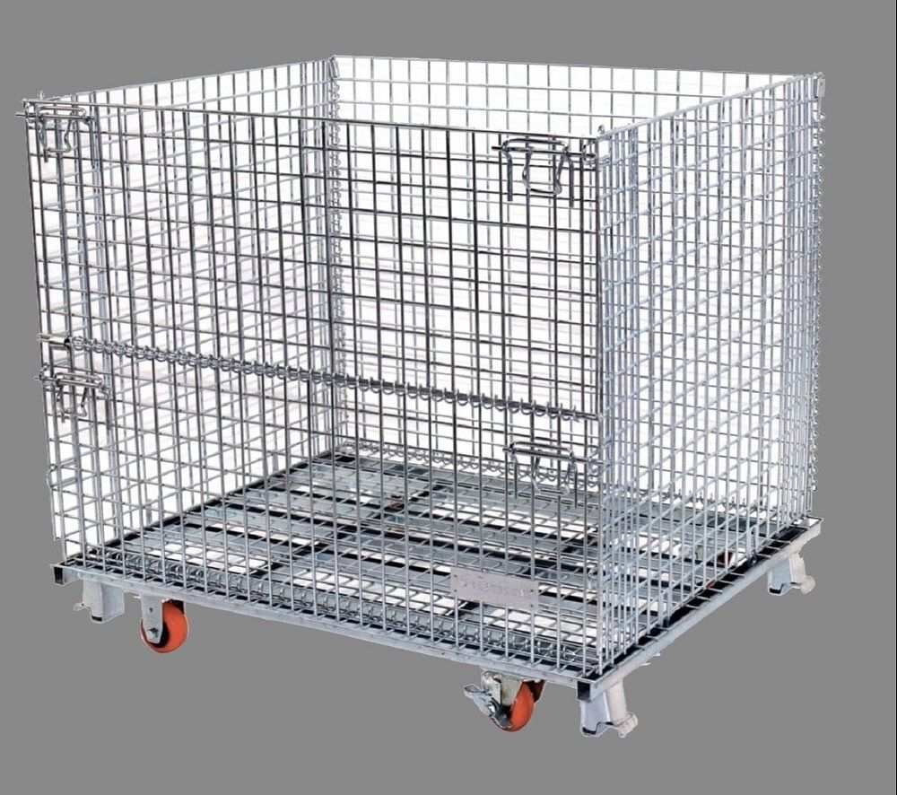 Instor 2 Fee Stainless Steel Wire Mesh Trolley, For Material Handling, Load Capacity: 30 kg