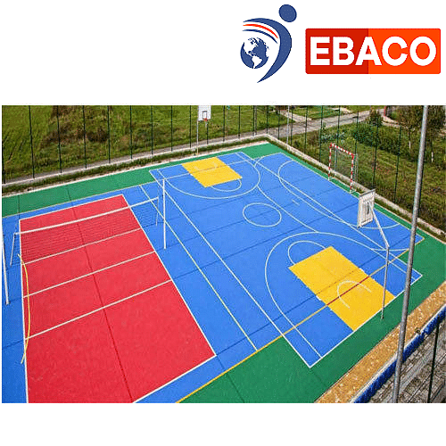 Interlocking PP Multipurpose Court, For Outdoor Sports, Thickness: 13.3 Mm