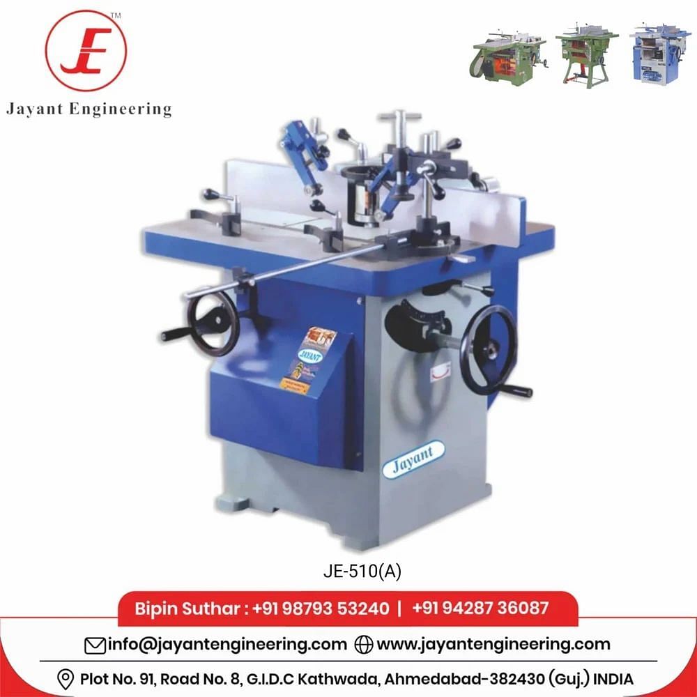 JE-510A Spindle Moulder Machine, Automation Grade: Semi-automatic, 3 HP