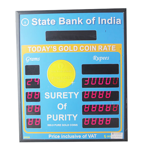 Jewellery Rate Display Board, Viewing Distance	: 1 Meter