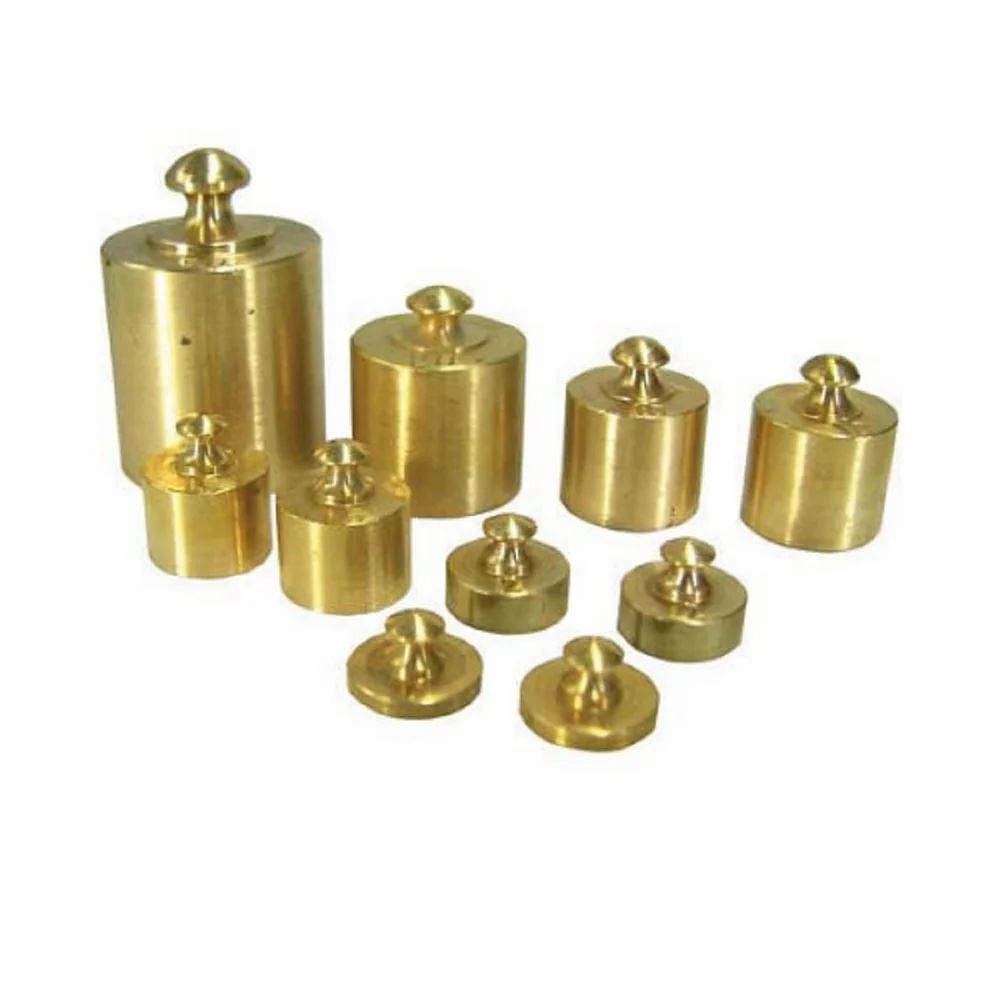 Jipl Mirror Finish Brass Plated Weights, For Laboratory