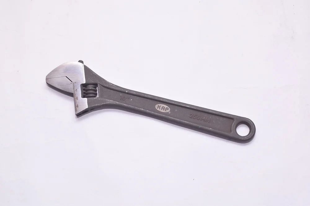 KAP Black Adjustable Wrench, Size (Inch): 8 Inch