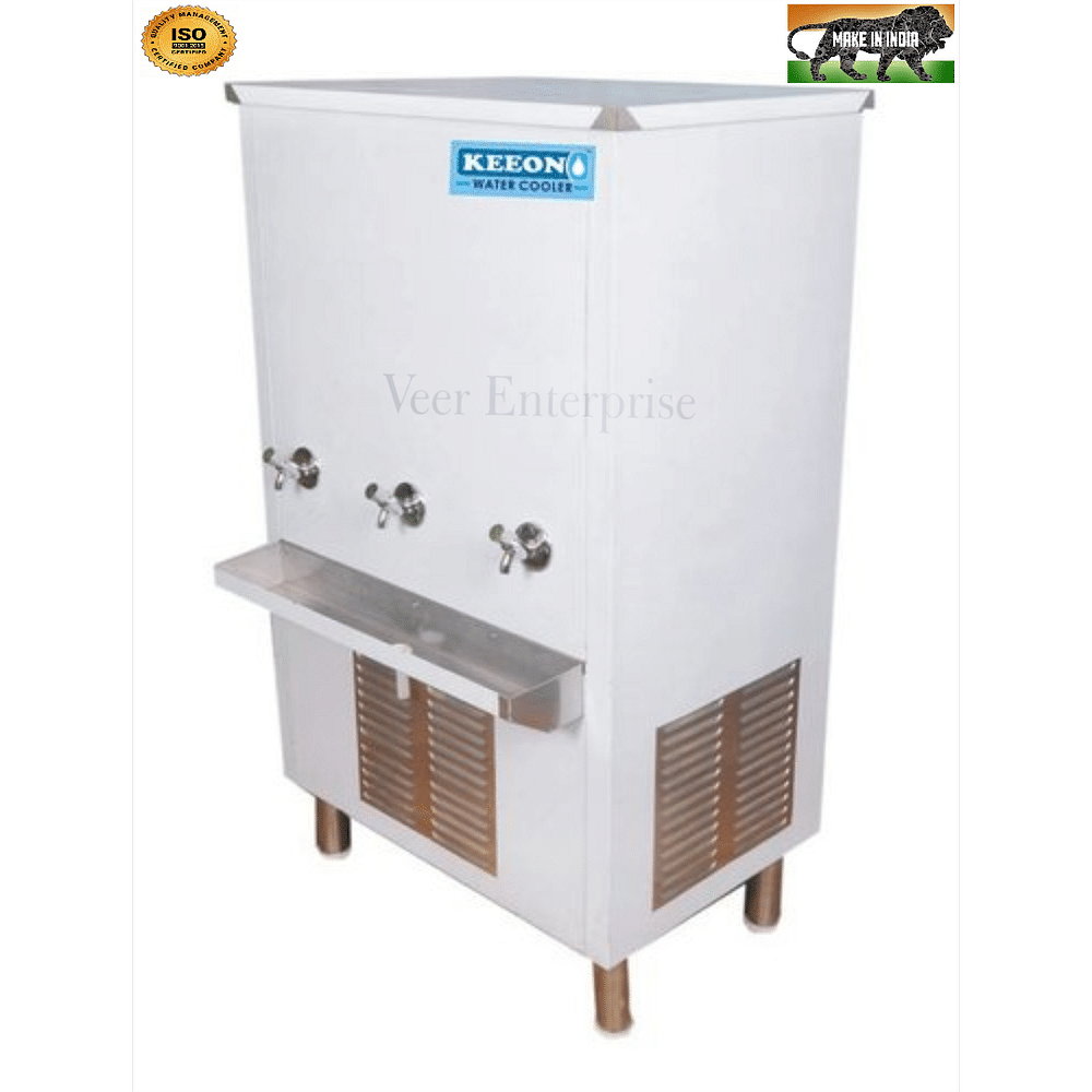 Keeon SS Industrial Water Cooler, Dimensions: 32 X 20 X 52, Number Of Taps: 3