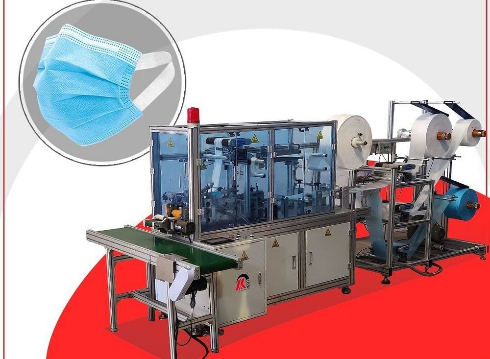 KPTech Fully Automatic Soft Loop Elastic Mask Machine, Production Capacity: 300Pcs/Min, KP-1000&9