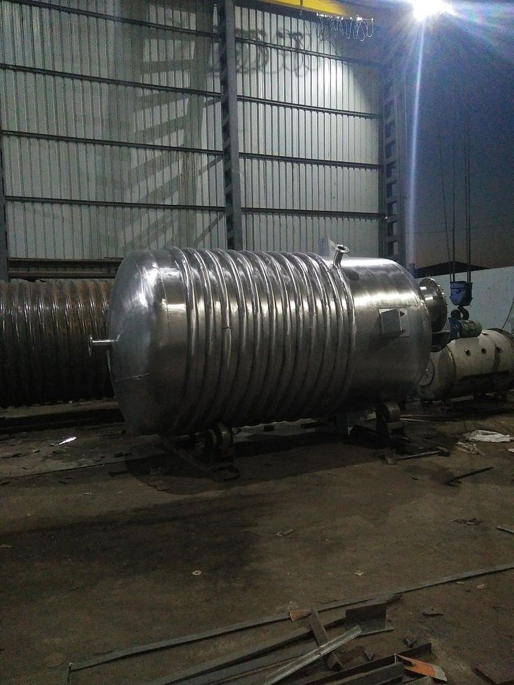 Krish Engineering Stainless Steel S.S Limpet Chemical Pressure Vessel, Material Grade: SS304, Capacity: 100 L