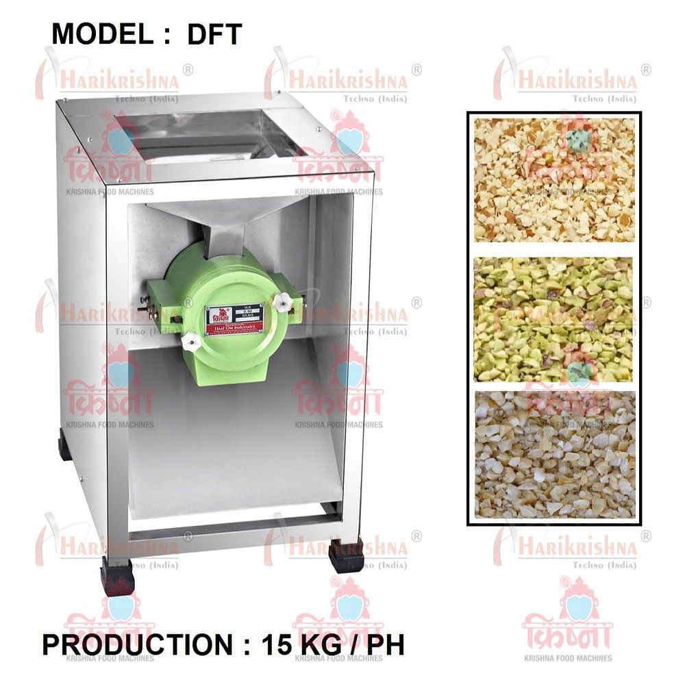 Krishna Dry Fruit Tukada Machine for Catering Services, Capacity: 20 - 30 kg. per hour