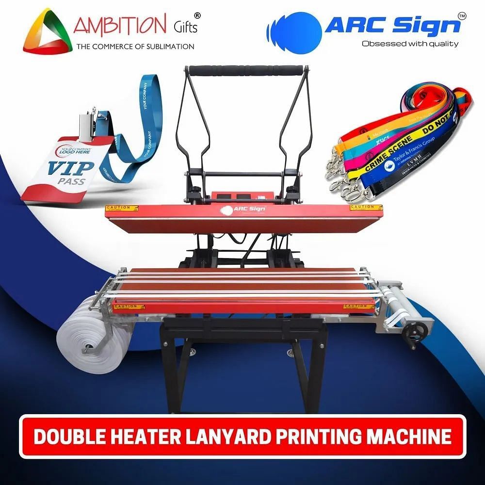 Lanyard Printing  Machine With Double Heater For Roll to Roll Printing