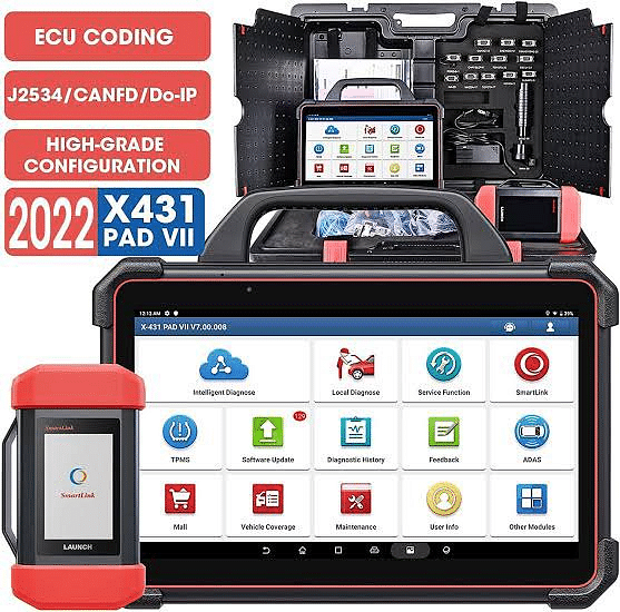 Launch X431 Pad 7, Multibrand Car Diagnostic Tool With Online Coding Programming