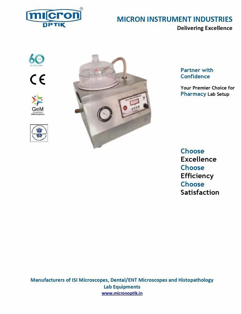 Leak Test Apparatus Make Micron Optik