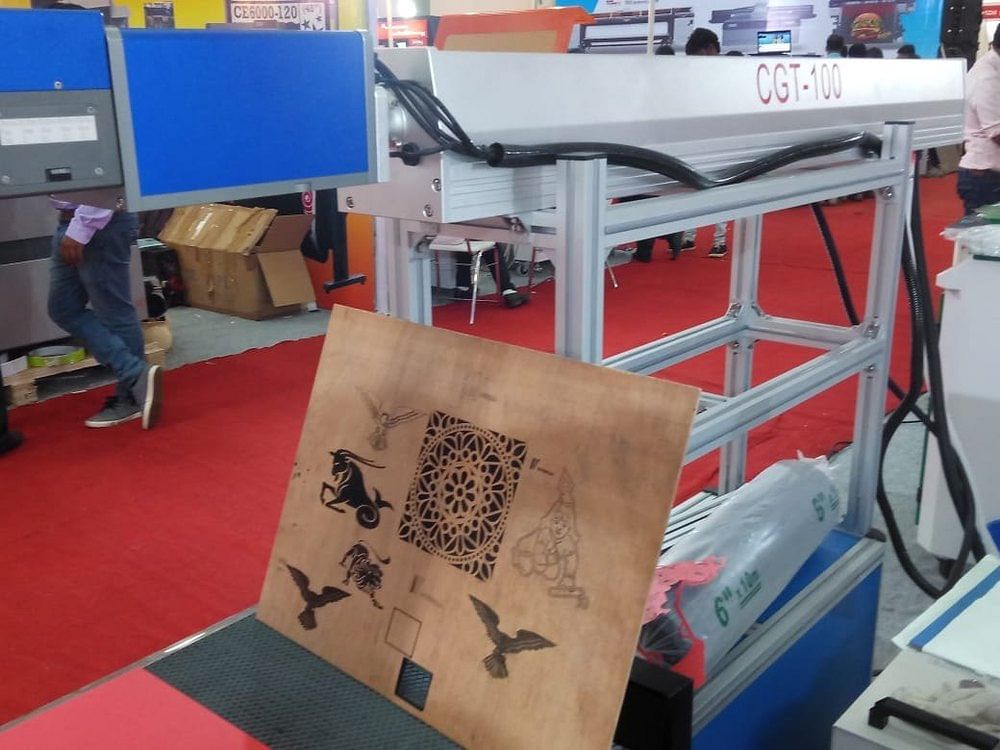 Leather Metal 100w Co2 Laser Marking Machine, For Automotive Industry, Model Name/Number: CGT100