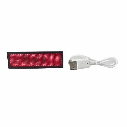 LED Name Badge, Viewing Distance : 1 Meter