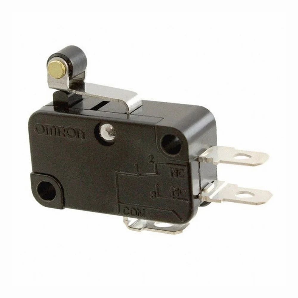 Lever SPST V-105-1A5 Omron V- Series (Micro Switch), 10A