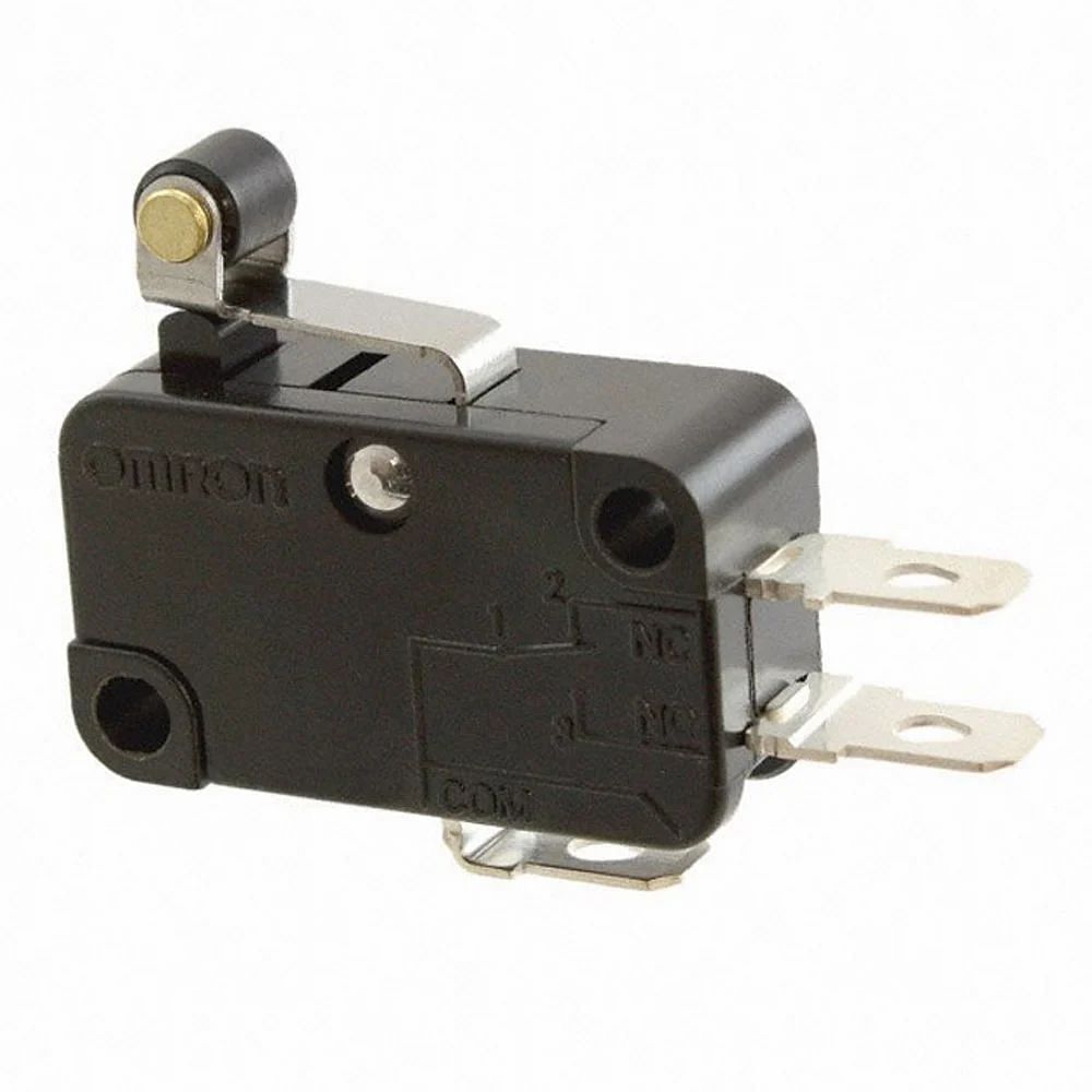 Lever SPST V-155-1A5 Omron V-Series (Micro Switch), 15A