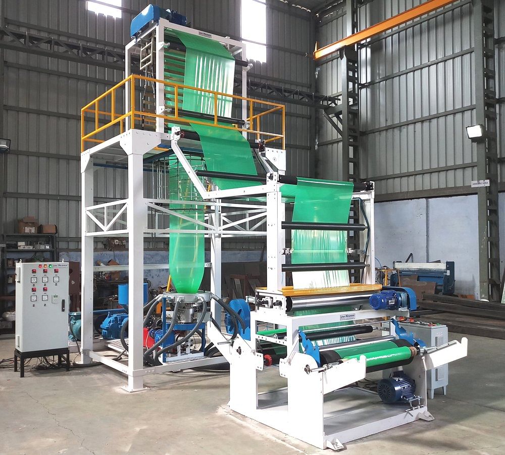 LLDPE/Bio SHRINK FILM Mono Layer Blown Film Extrusion Plant-INDIA, Production Capacity: 65