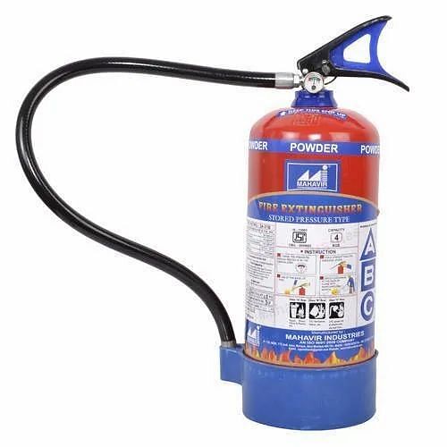 Mahavir Enterprises Mild Steel 4 KG ABC Dry Powder Fire Extinguisher