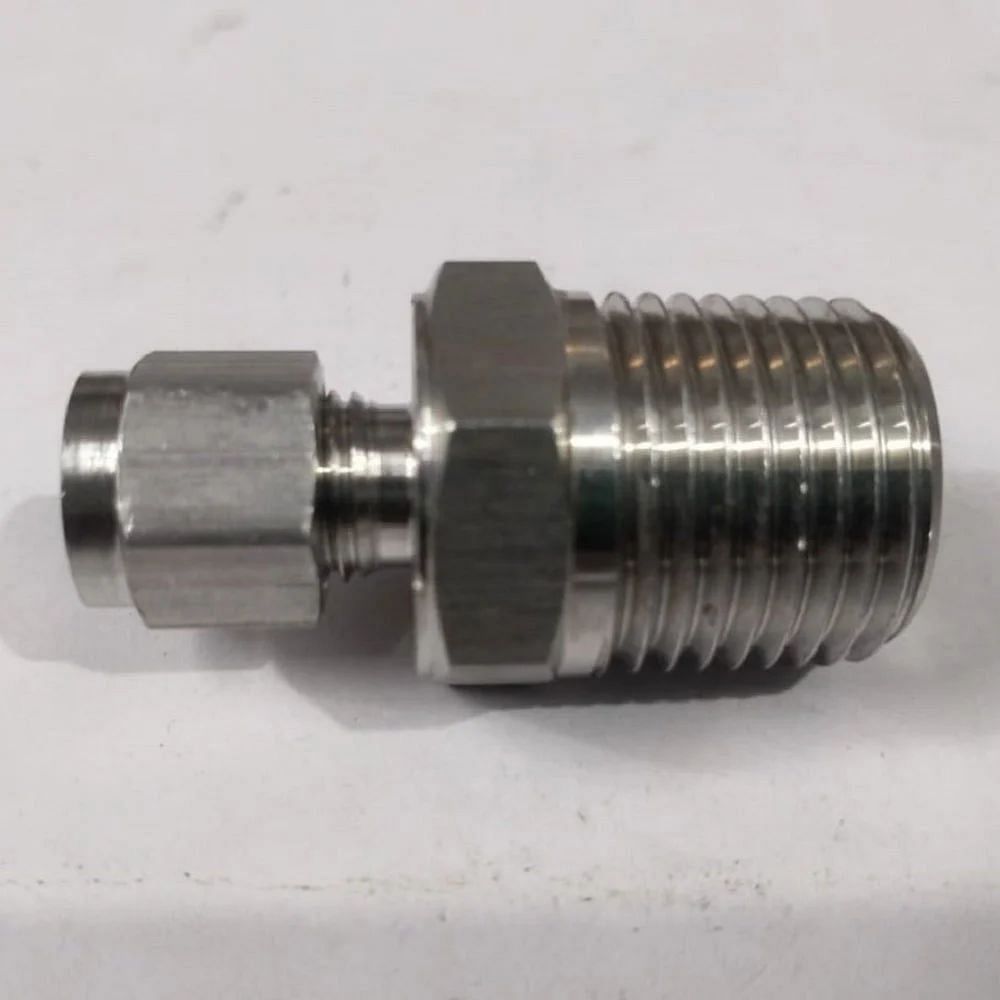 Male Stainless Steel NPT Connector, Size: 3inch (Length), Thread Size: 1.5inch