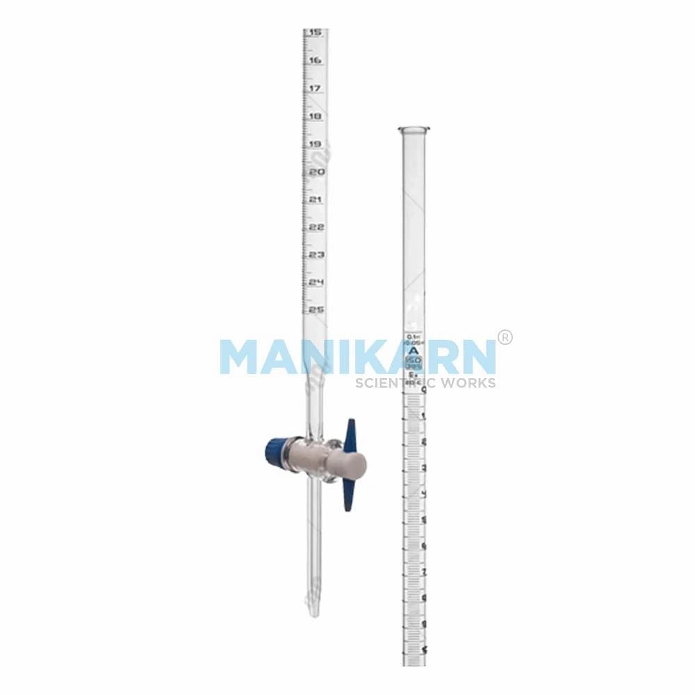 Manikarn Burette With Stopcock, Capacity: 5ml To 100ml, Size: 5ml To 100m