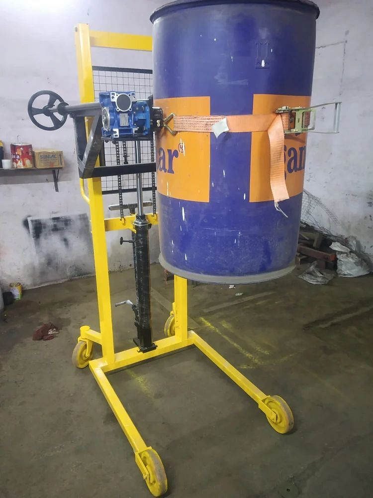 Manual Drum Tilting Machine, Lifting Capacity: Up To 350 kg, 1200 mm