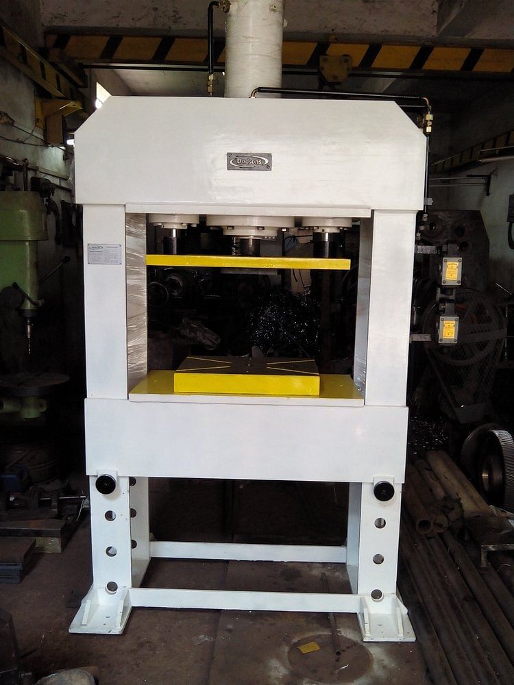 Manual Mild Steel H Frame Hydraulic Press, For Industrial, Automation Grade: Semi Automatic