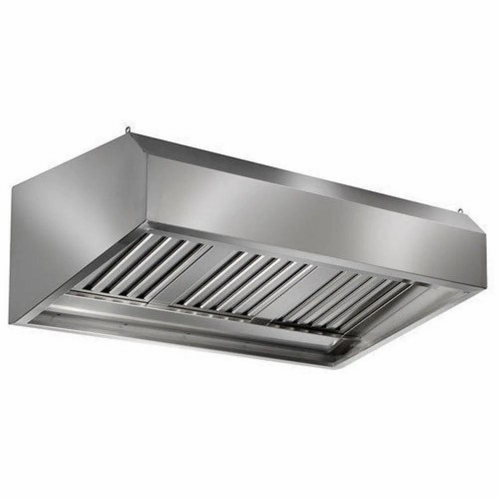 Manual Stainless Steel Commercial Exhaust Hood, For Restaurant