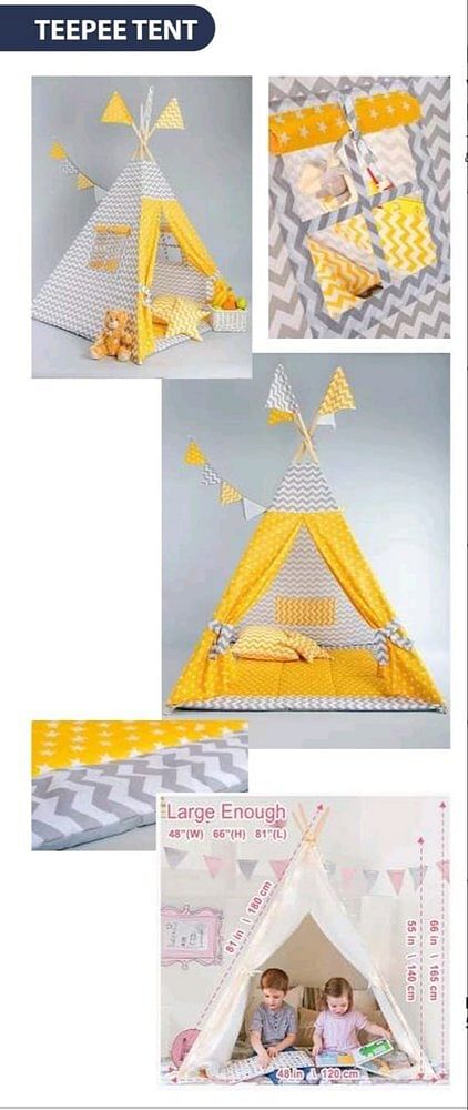 Many With Print Polyester Cotton Kids Tipi Tent / Play Tent