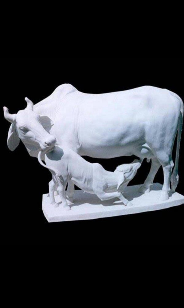 Marble Cow Statue