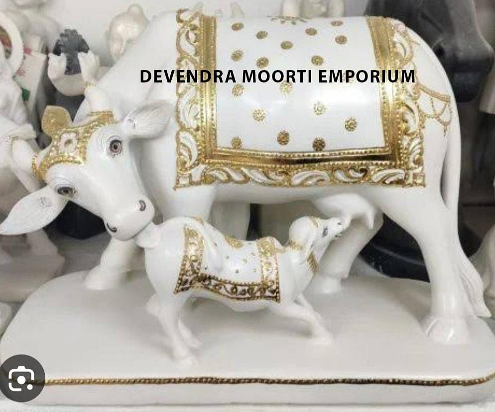 Marble Cow Statue