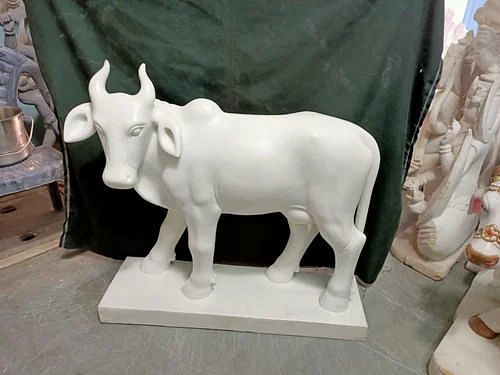 Marble Cow Statue