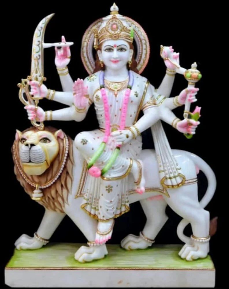 Marble Durga Mata Statue, Temple