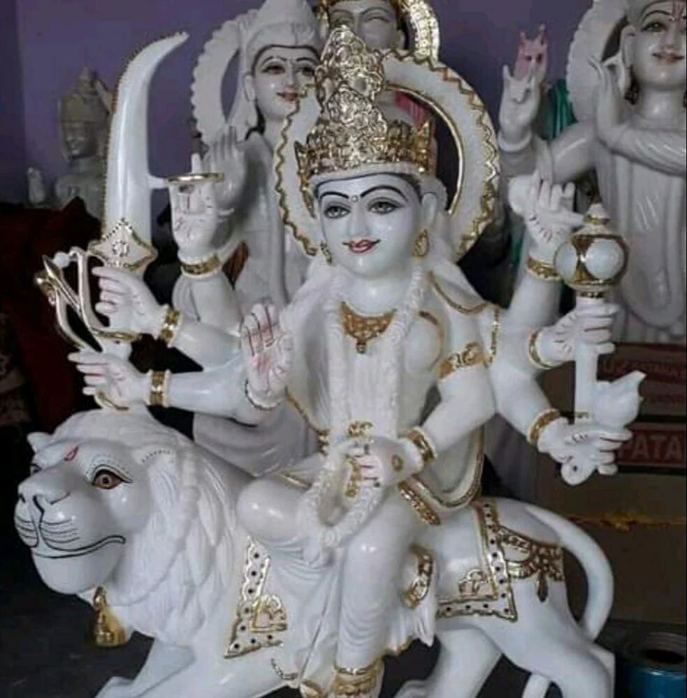 Marble Durga Mata Statue, Temple