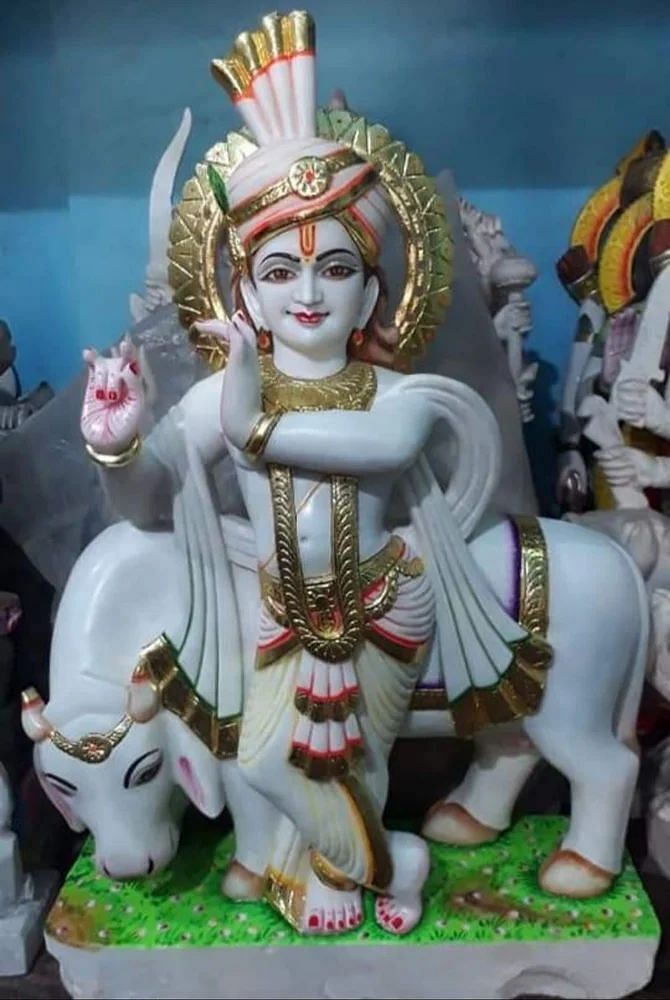 Marble Krishna Statue