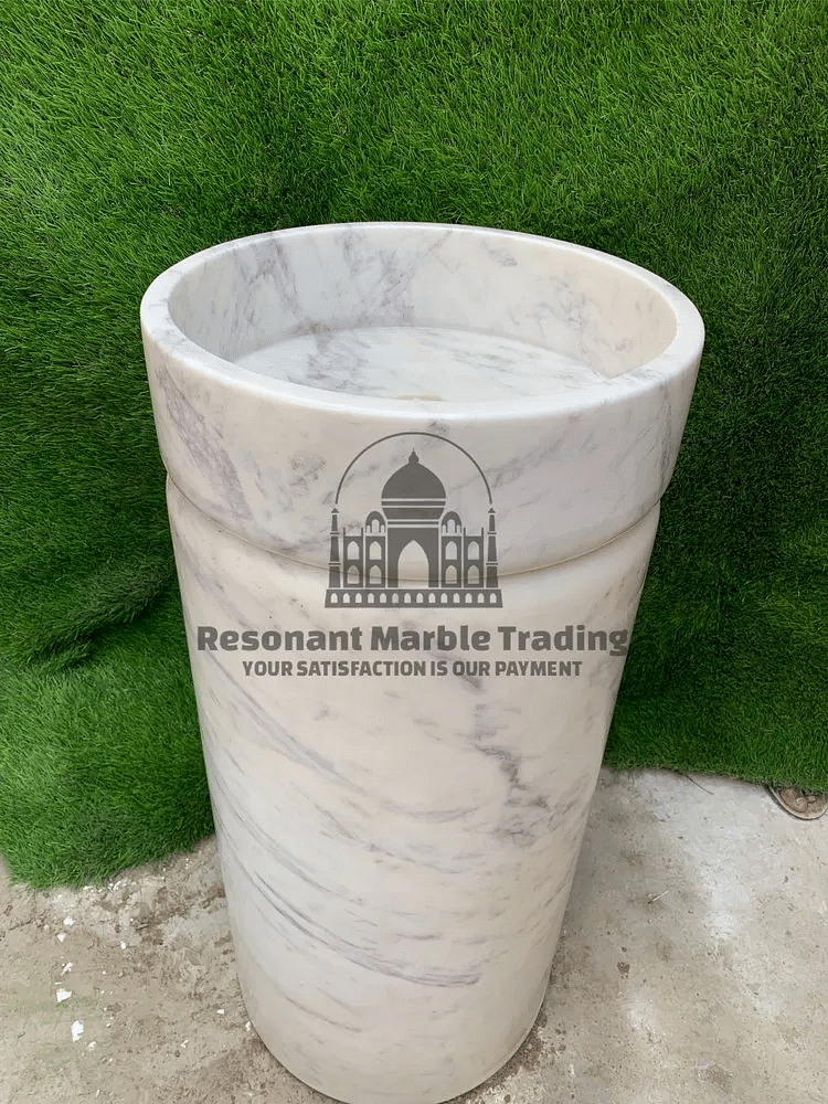 Marble Pedestal Basin