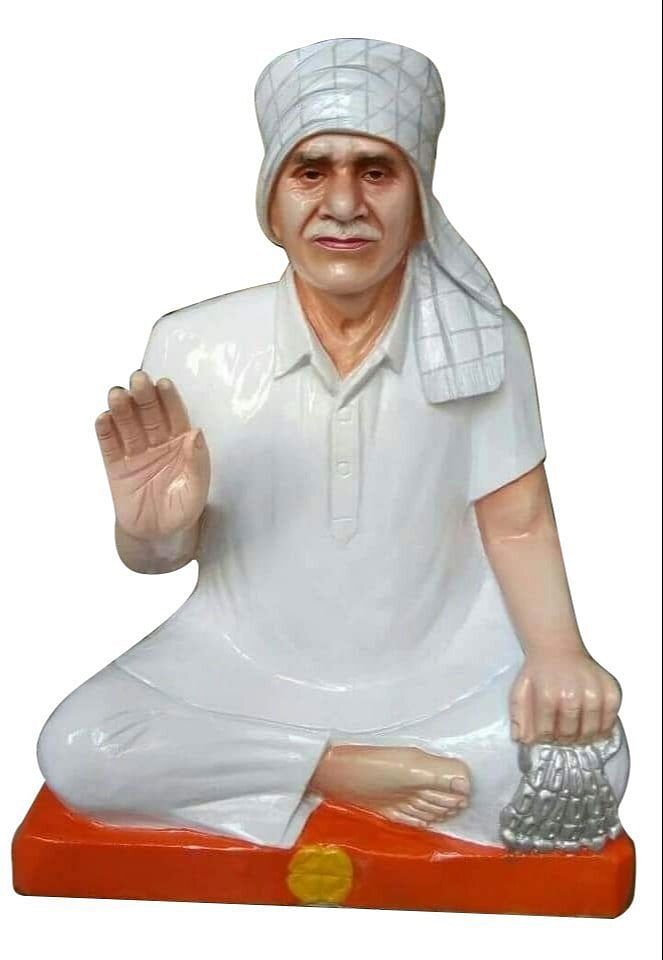 Marble Sadhu Statue, Size: 1.5 Feet