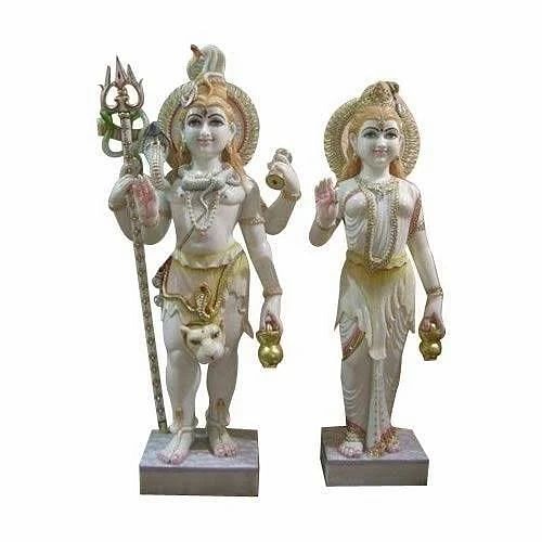 Marble Shiv Parivar Statue