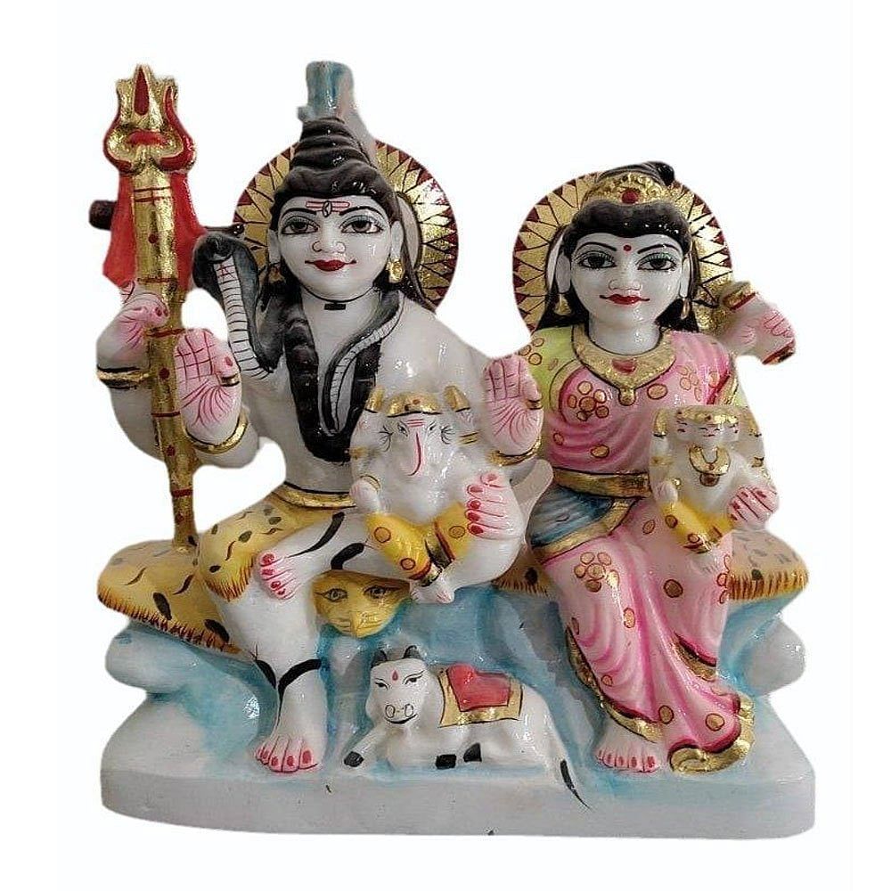 Marble Shiv Parivar Statue, Temple