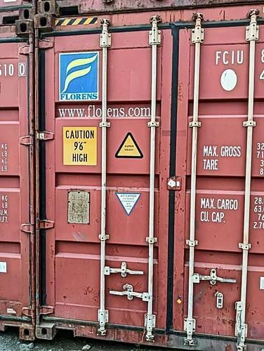 Marine cargo container