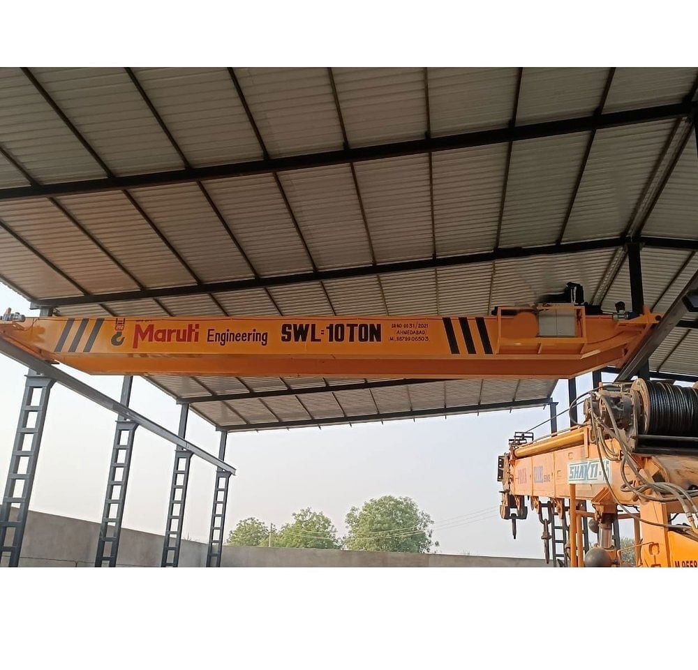 Maruti Electric 10t Double Girder EOT Crane, For Material Handling