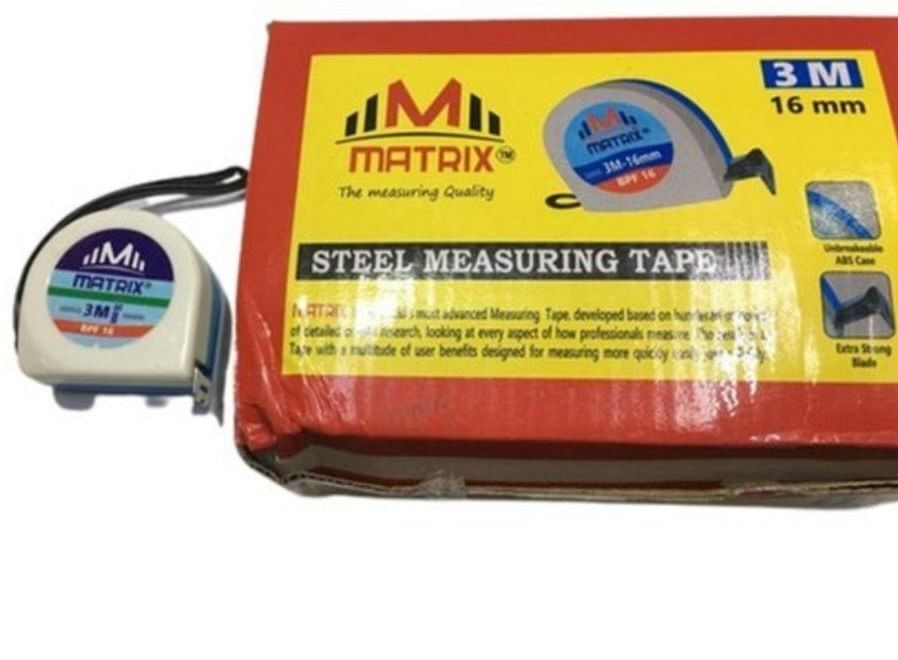 Matrix measuring tape 3mm, For Measurement, Size: 3m,16mm