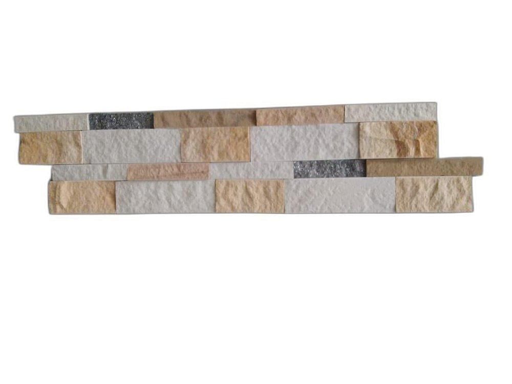 Matt Rectangle Sandstone Wall Elevation Tile, Thickness: 34 mm