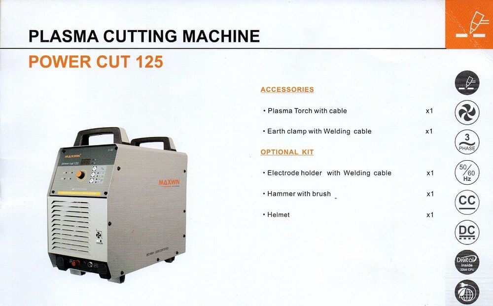 Maxwin Plasma Cutting Machine Cut 120, Automation Grade: Manual, Max Cutting Thickness: 35