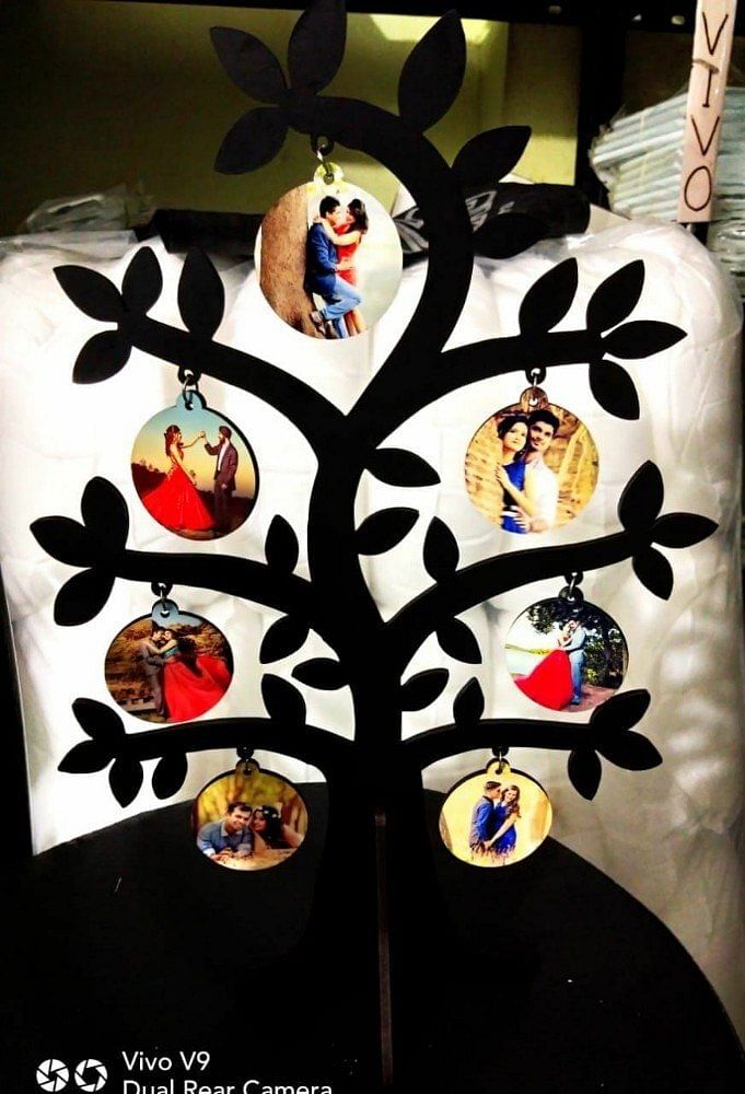 MDF wooden collage tree for sublimation print