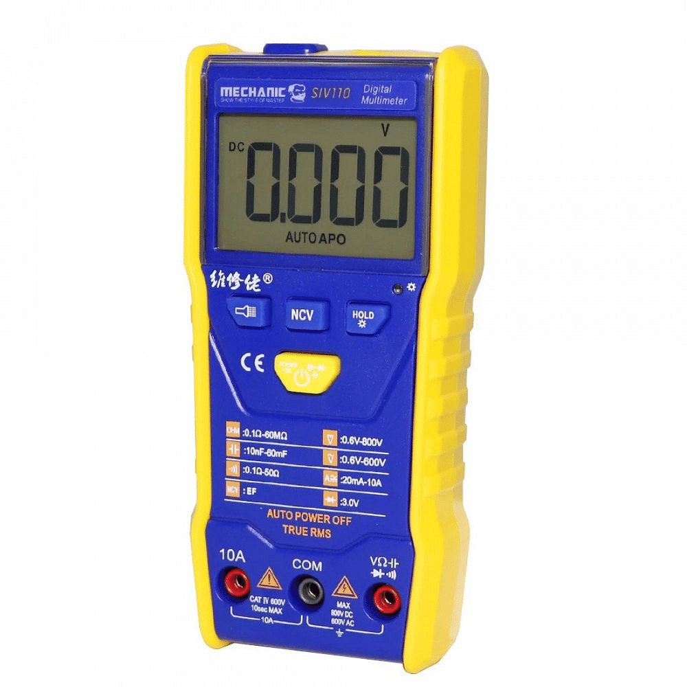 Mechanic Siv110 Portable Digital Multimeter, 4 Digit