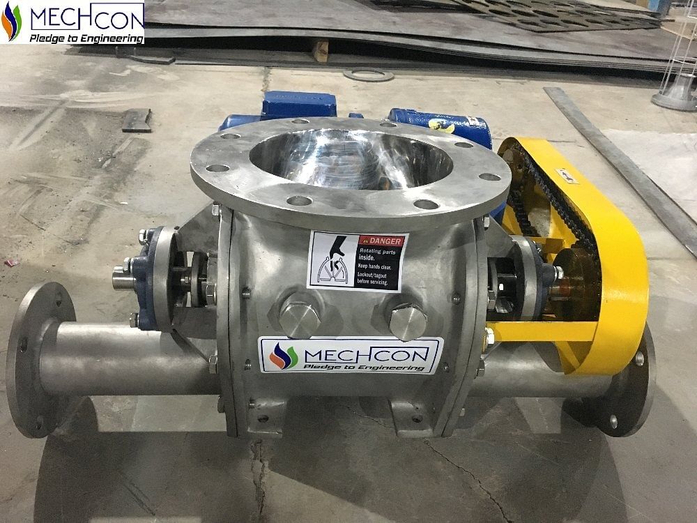 Mechcon Cast Iron Rotary Airlock Valve, Capacity: 500 kg/Hr To 25000 kg/Hr, RAV