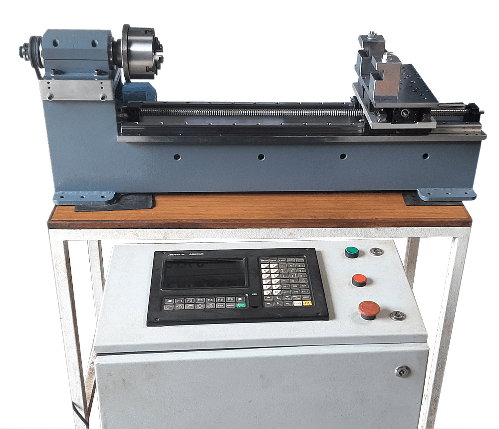 MechMatics Mild Steel CNC Lathe Machine, Maximum Turning Length: 200 mm, Maximum Turning Diameter: 150 mm