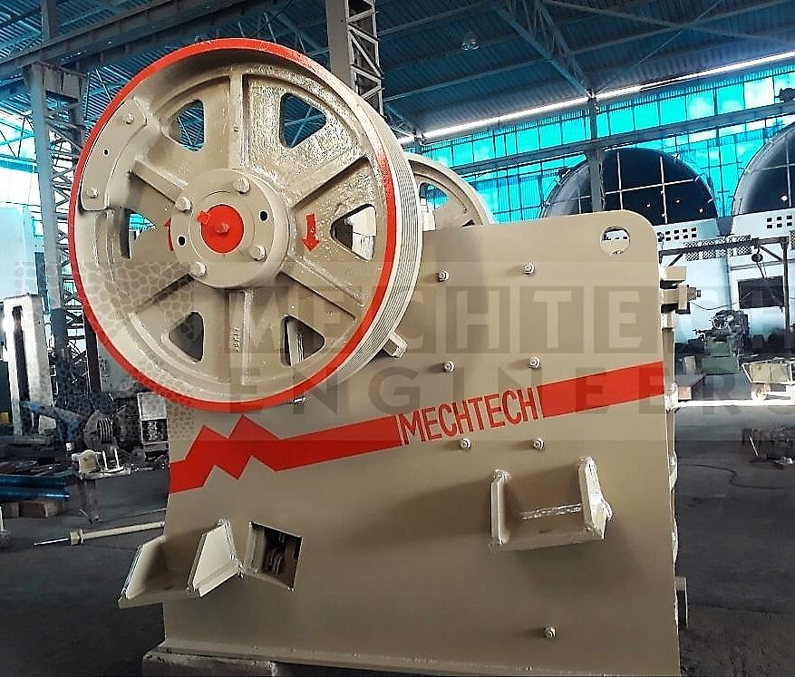 Mechtech Semi Automatic Grease Lubricated Jaw Crusher, Capacity:75 to 800 TPH