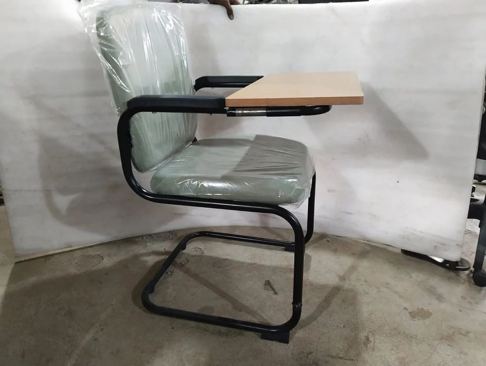 Metal Cushion Writing Pad Chair, For Student